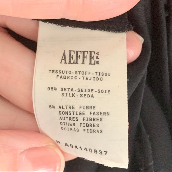 MOSCHINO 100% Silk Lace Up Black Dress - Picture 14 of 16